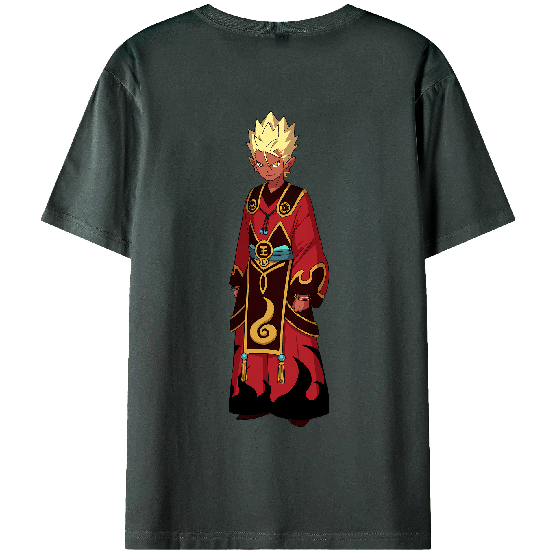 （画像用） 妖怪ウォッチ Yo-kai Watch 綿100％ メンズ半袖Tシャツ（バックプリント） 通気性